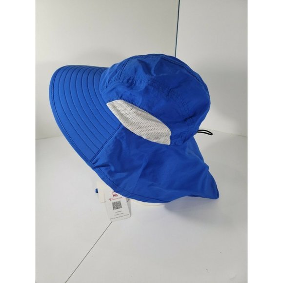 NWT Full Protection Coverage Hat Blue One Size Adjustable Connectyle UPF 50+ - Picture 6 of 11